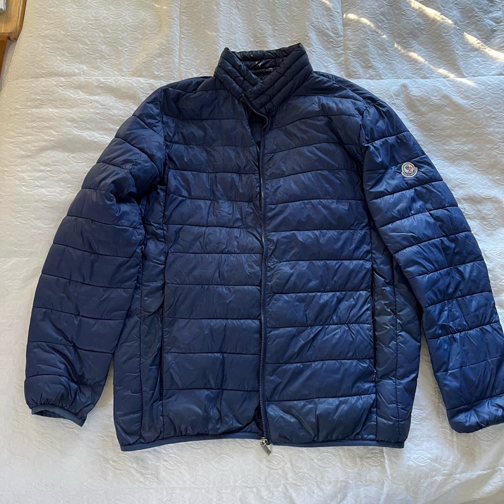 Moncler Dark Blue down Puffer Jacket size small